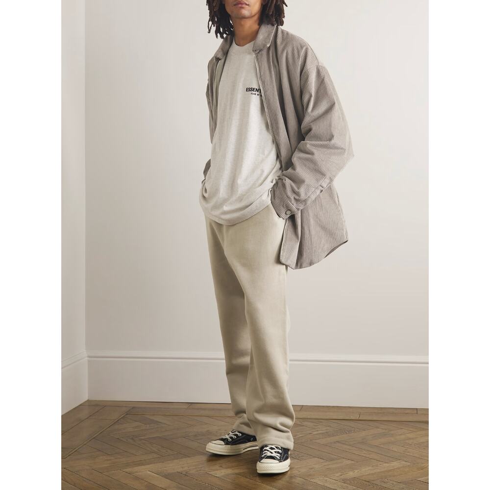 Fear of God Men's Beige Eternal Straight Leg Cotton Sweatpants Size XXL